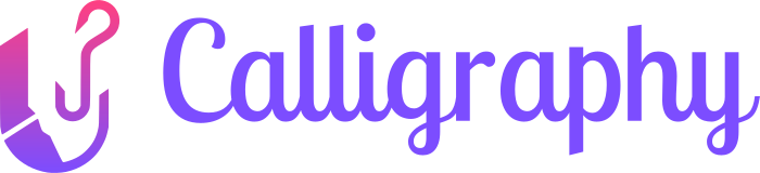 Calligraphy logo design