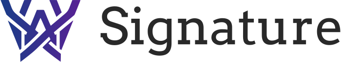 Signature logo design