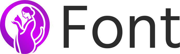 Font logo design