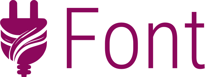 Font logo design