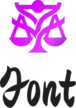 Font logo design