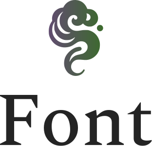 Font logo design