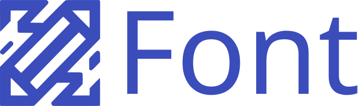 Font logo design
