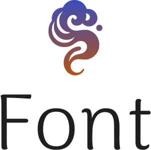 Font logo design