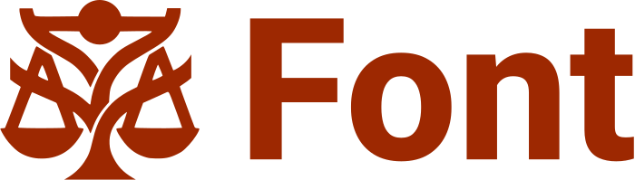 Font logo design