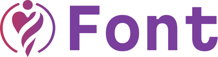 Font logo design