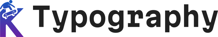 Typography logo design