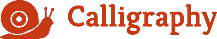Calligraphy logo design